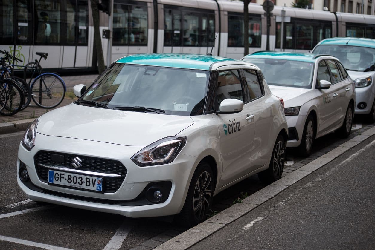 Voiture Citiz dans le cadre de l'autopartage.