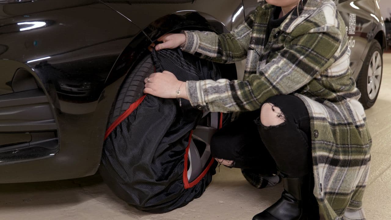 Chaussettes à Partir De Neige Pour Pneumatiques Paire Homologué Voiture Ne