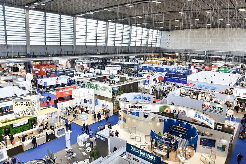Vue aérienne du salon Equip'Auto en 2022