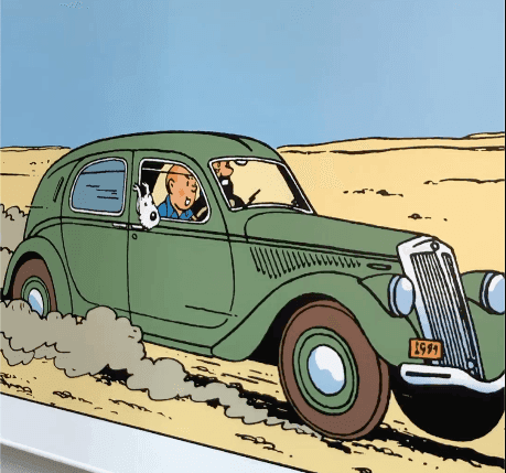 En route avec Tintin, le capitaine Haddock et Milou ! @Roole