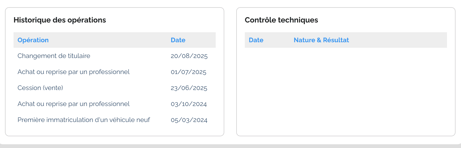 Extrait du rapport Autorigin sur le contrôle technique. ©Autorigin