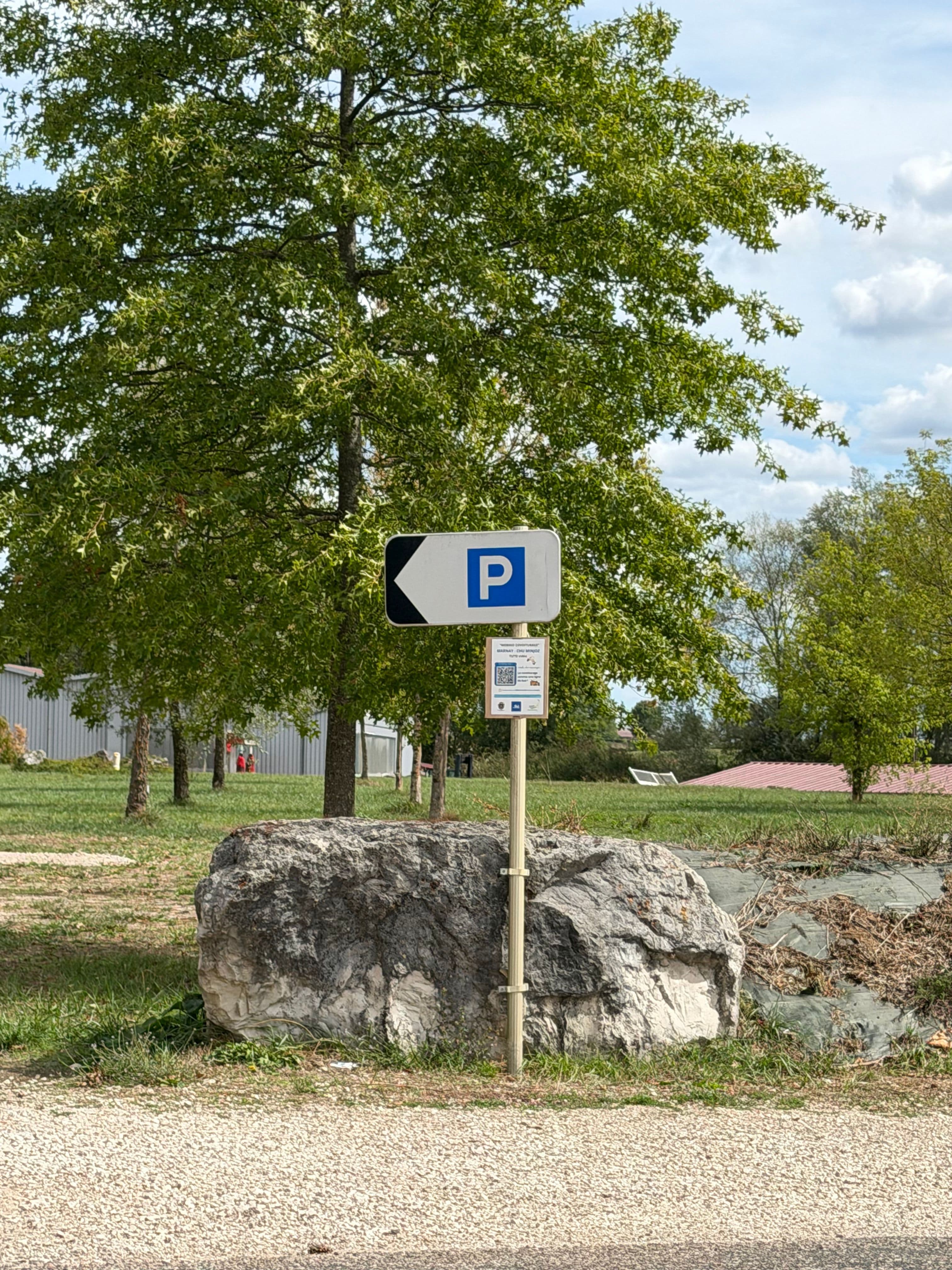 L'aire de covoiturage de Marnay, en Haute-Saône. 