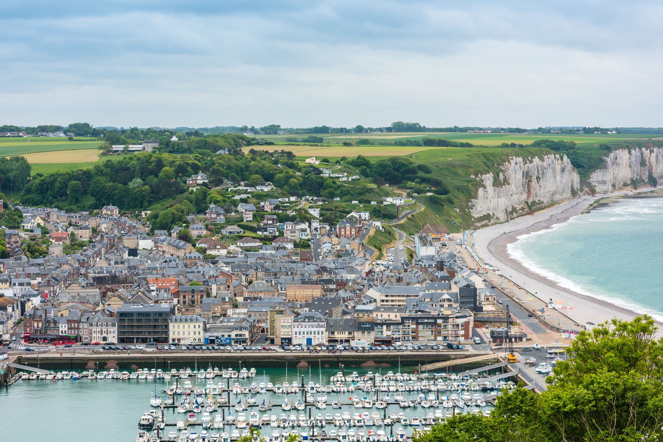Le port de la ville de Fécamp.