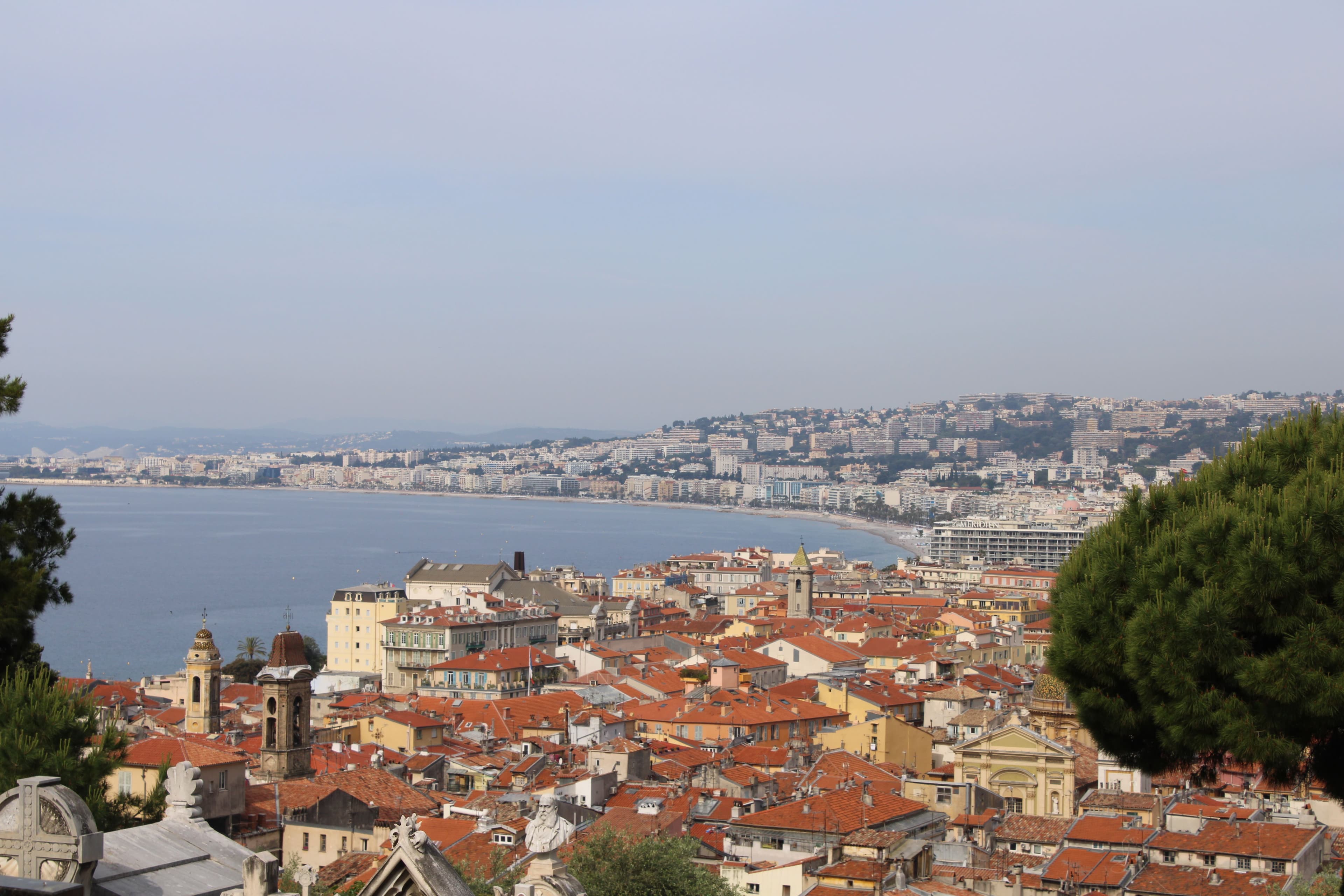 La ville de Nice vue en hauteur