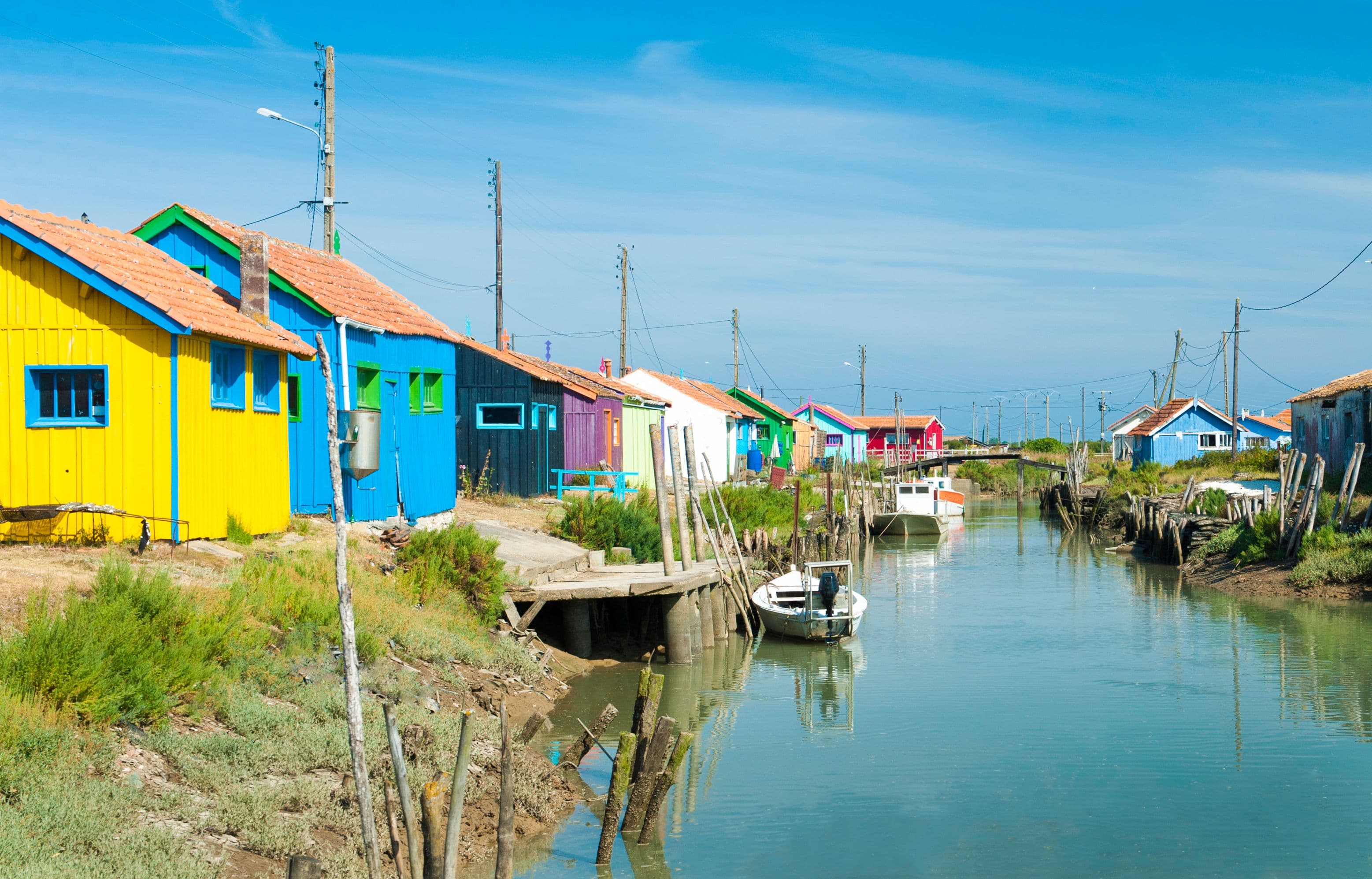 Oleron cabane colorées