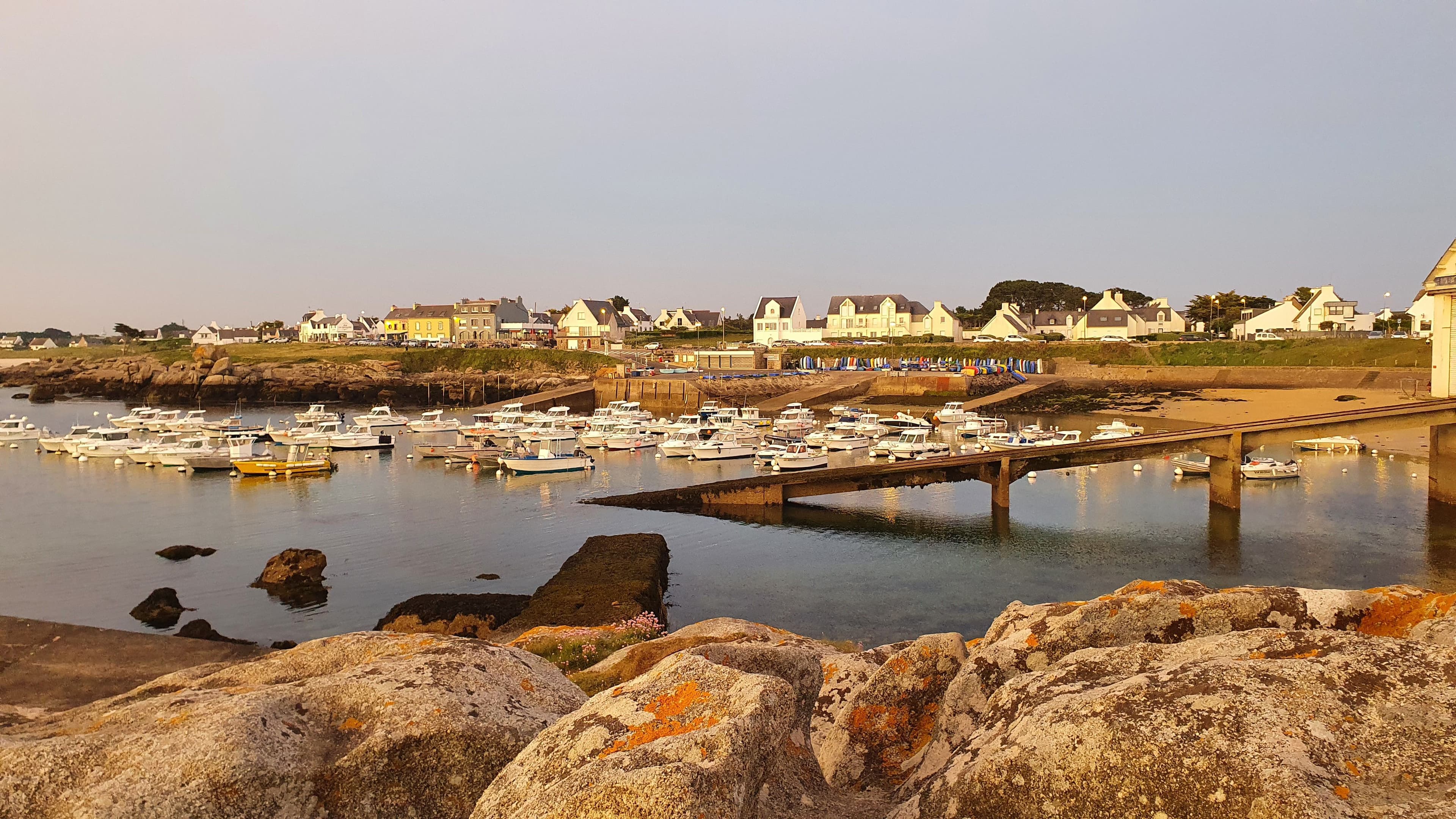 Le port de Trevignon dans le Finistère sud