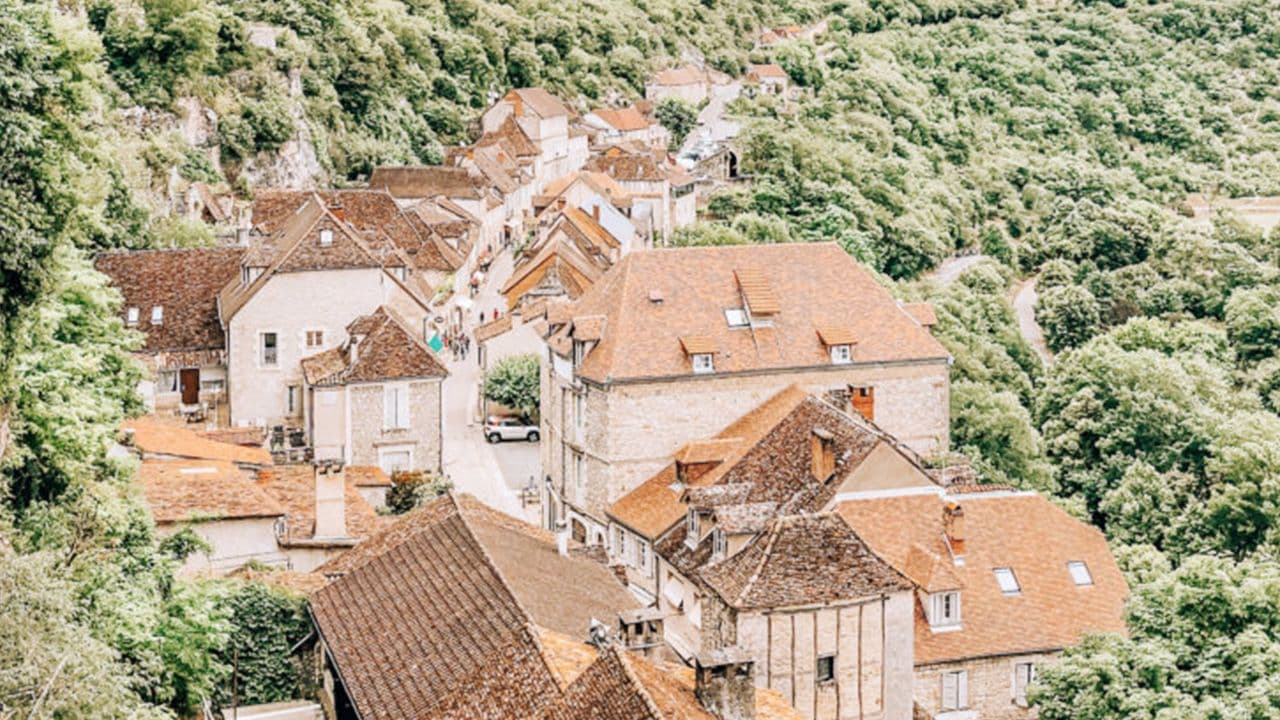 La rue principale de Rocamadour.