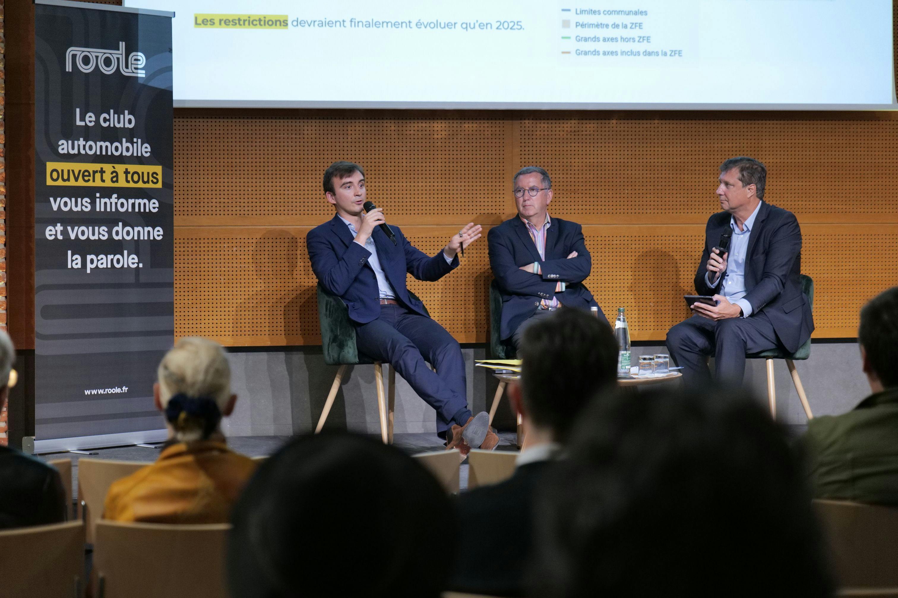 Le 23 mai 2024, Grégoire Dutot (à gauche) et Jean-Michel Lattes (au milieu) intervenaient à la Table ronde organisée par Roole et animée par Yann Fernandez. ©Roole