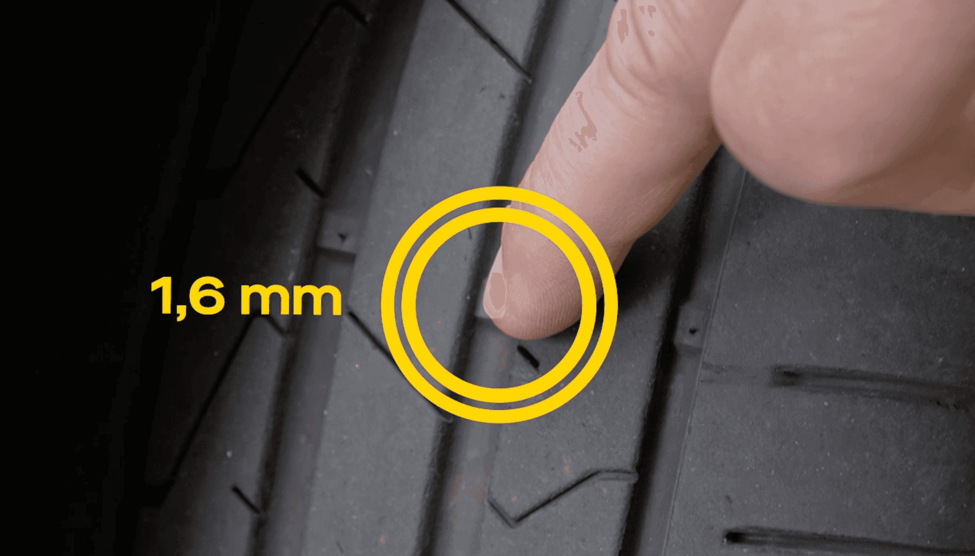 Témoin d'usure minimale d'un pneumatique ©Roole
