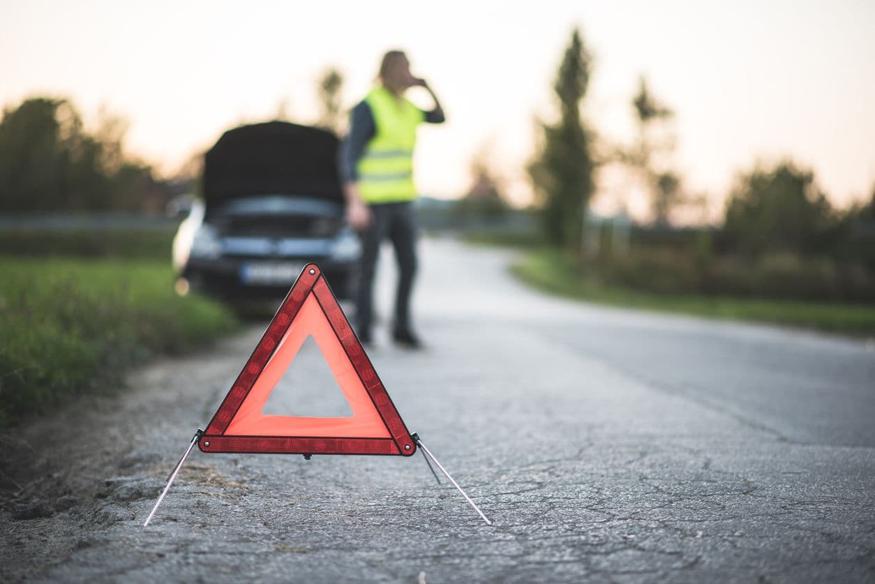 En cas de panne, triangle de sécurité obligatoire?