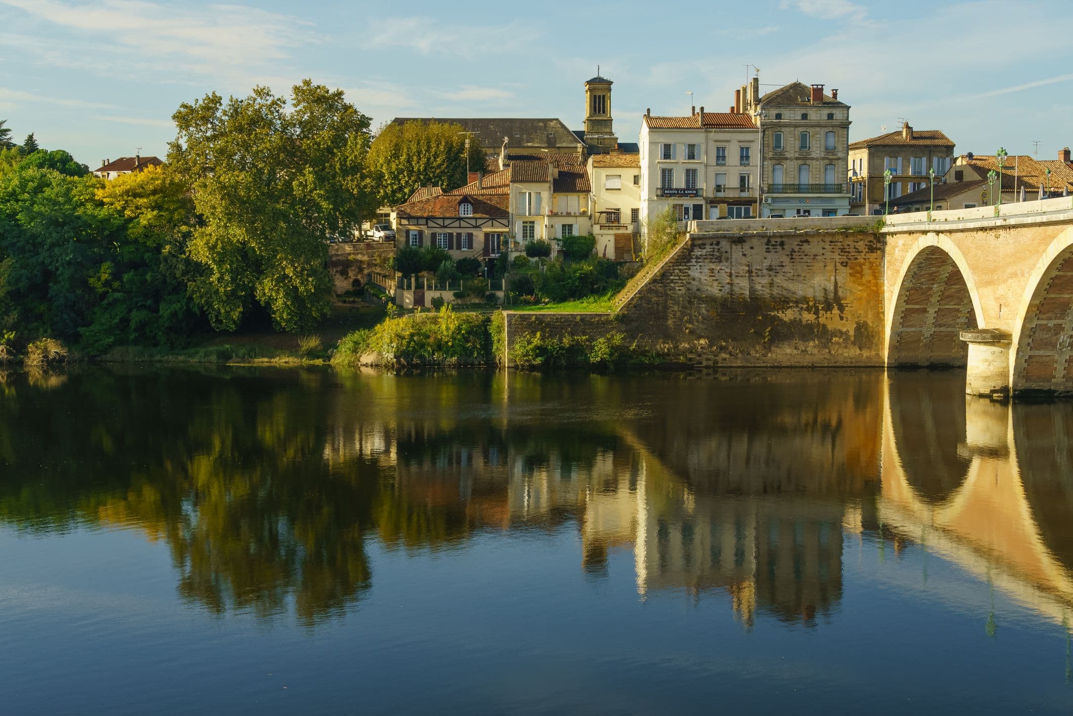 Les rives de la Dordogne, à Bergerac. <strong>©</strong> Marlene Vicente