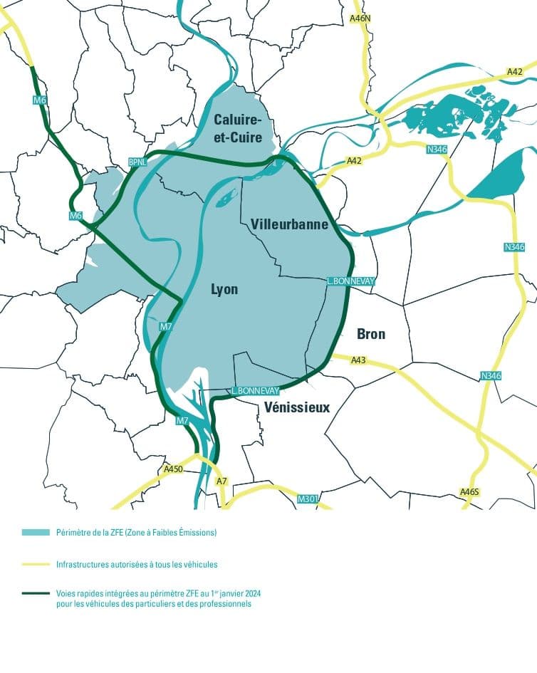 La ZFE du Grand Lyon : calendrier et modalités
