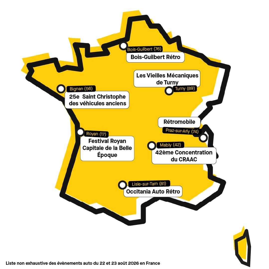 Notre sélection non exhaustive des rassemblements de voitures anciennes ce week-end © Roole