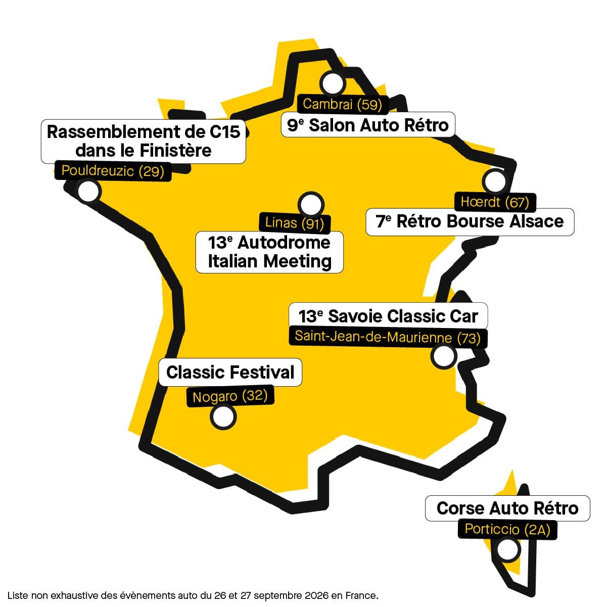 Notre sélection non exhaustive des rassemblements de voitures anciennes ce week-end. ©Roole