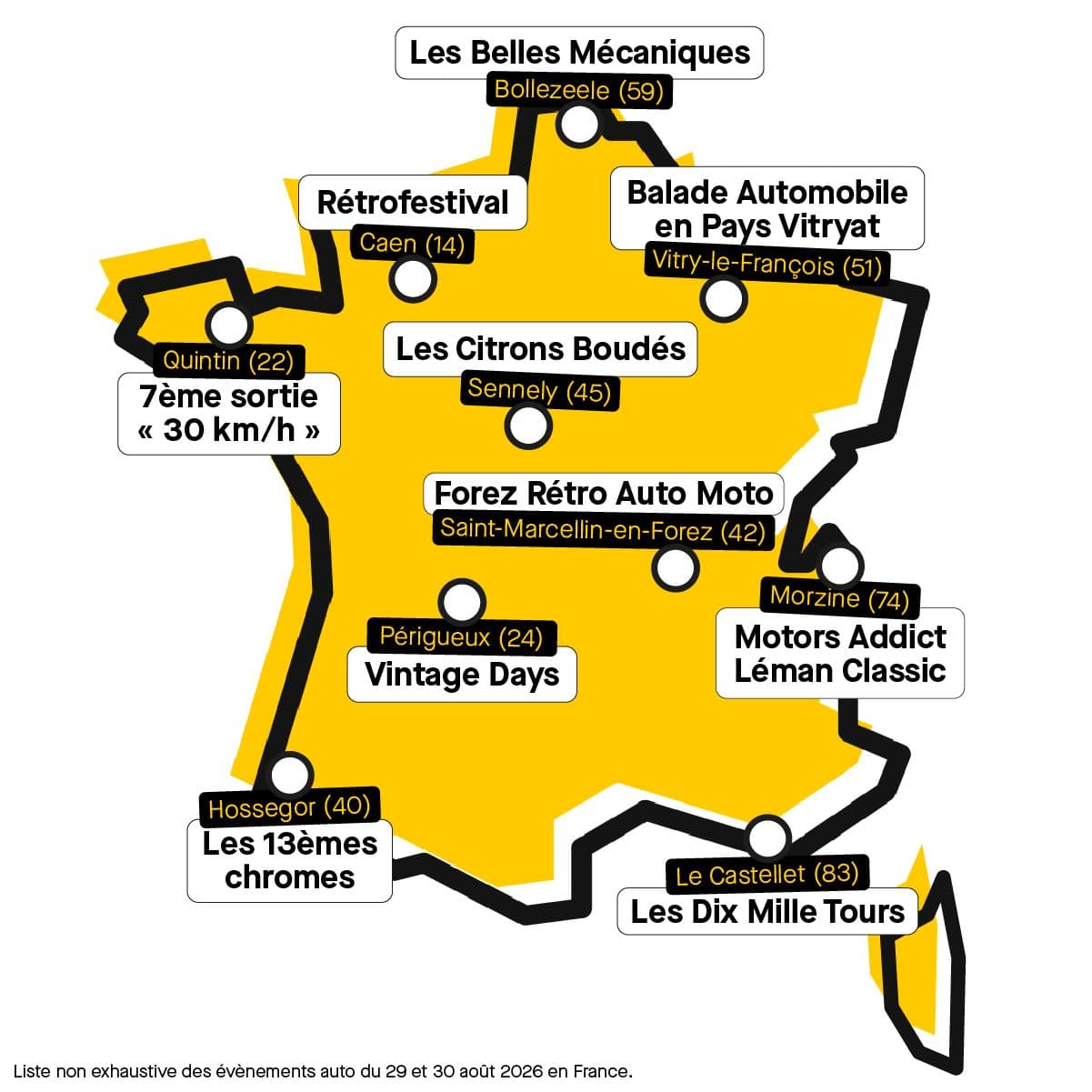 Notre sélection non exhaustive des rassemblements de voitures anciennes ce week-end. ©Roole