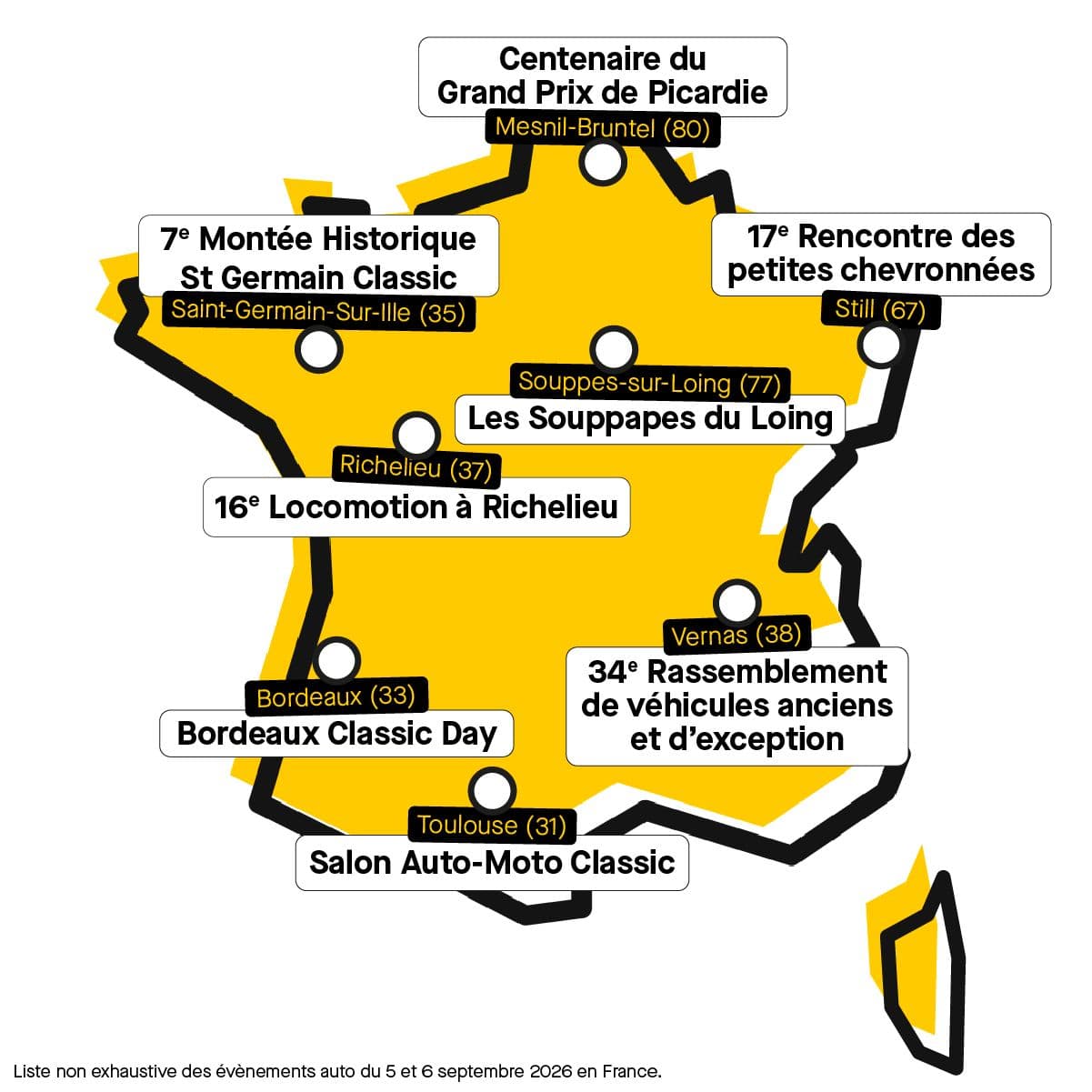 Notre sélection non exhaustive des rassemblements de voitures anciennes ce week-end © Roole