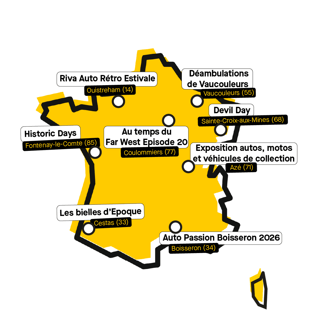 Notre sélection non exhaustive des rassemblements de voitures anciennes ce week-end. ©Roole
