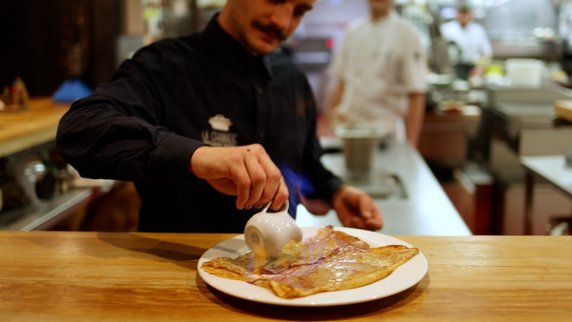 crepe flambee à La Chamade