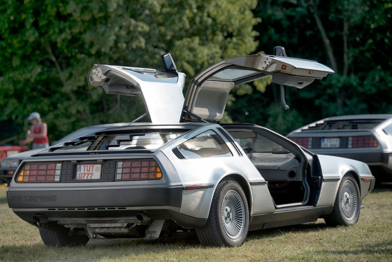 La DeLorean de retour vers le futur est l'une des stars du film ! ©iStock