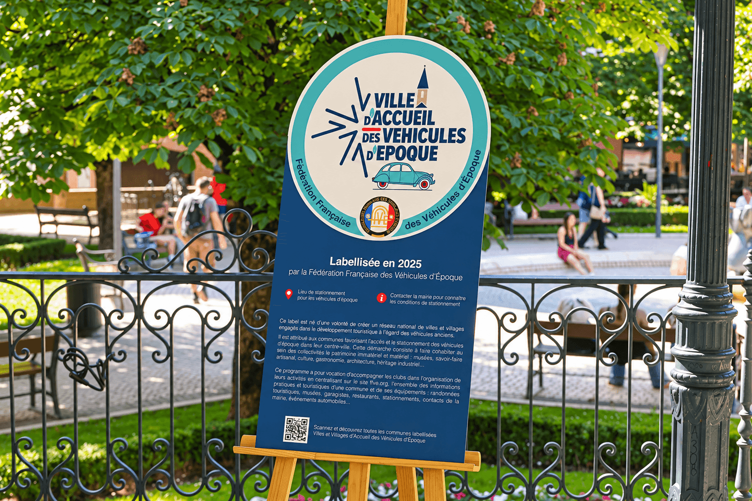 La Fédération Française de Véhicules d’Époque multiplie les initiatives dans les communes. ©FFVE