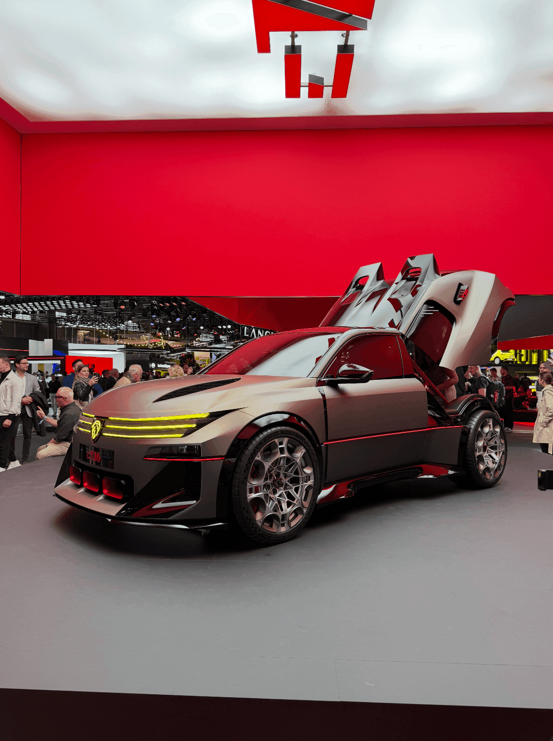 Une Peugeot au mondial de l'auto 2026.