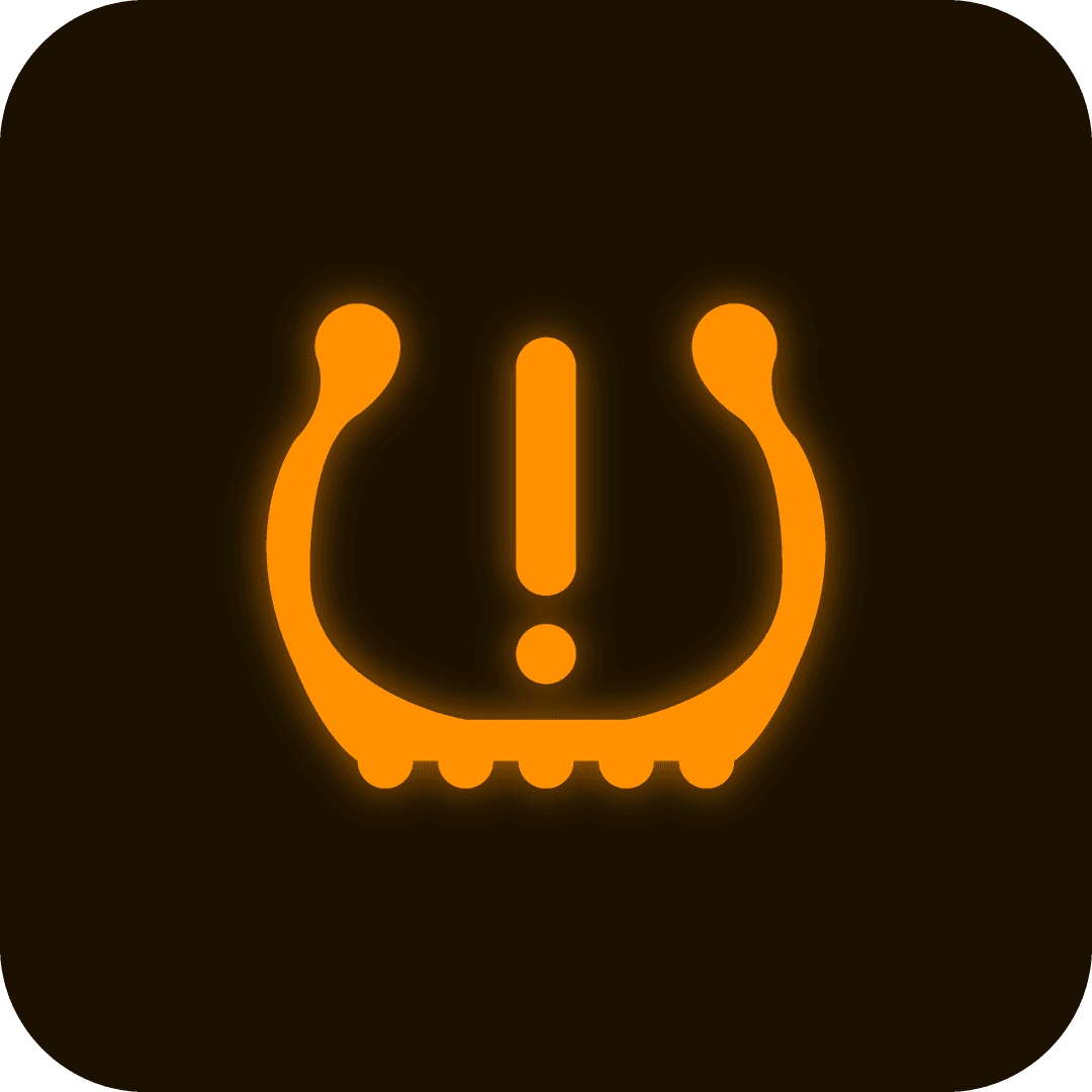 Ce voyant orange signale un sous-gonflage de vos pneus. ©Roole