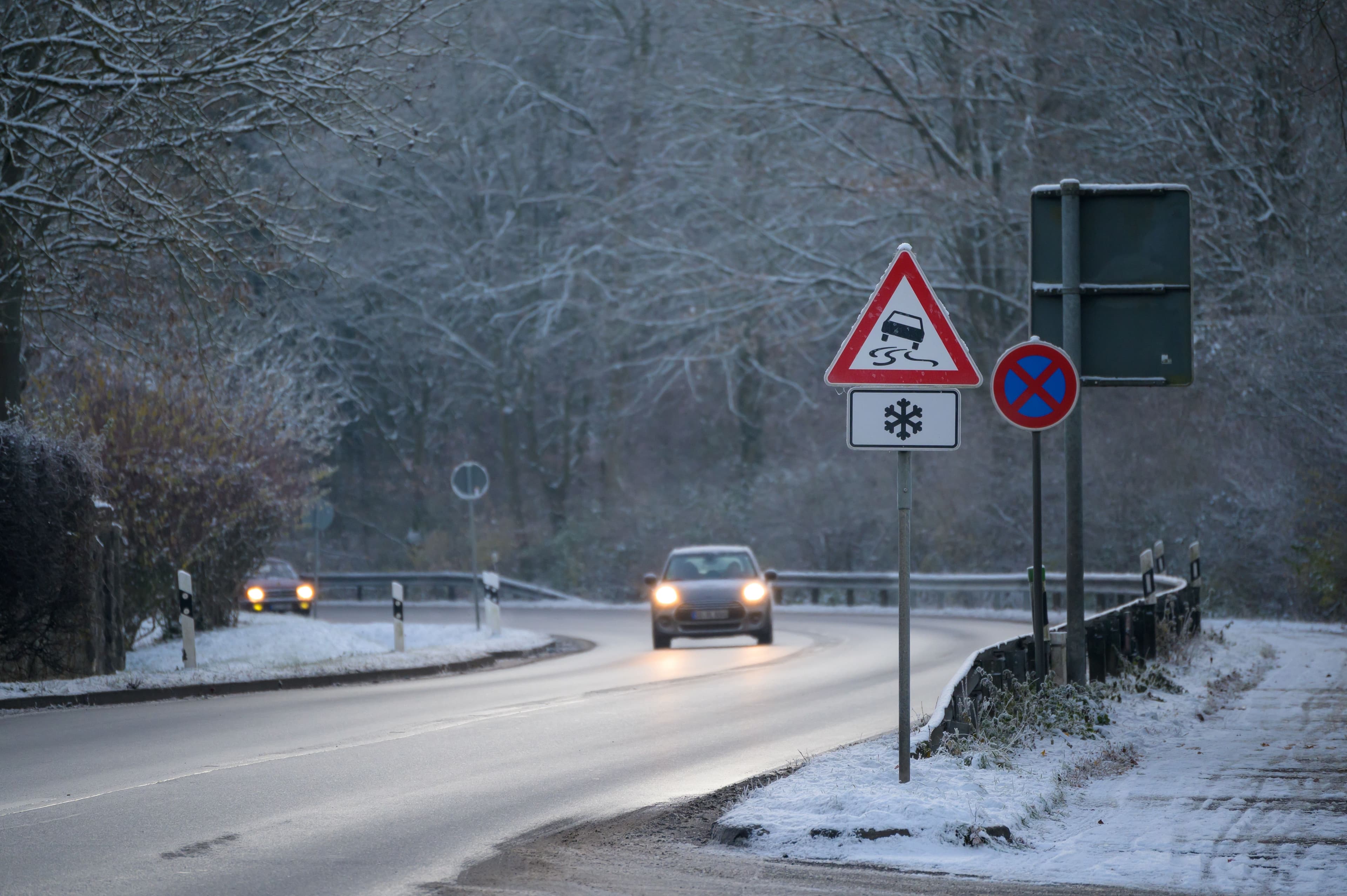 route verglacée