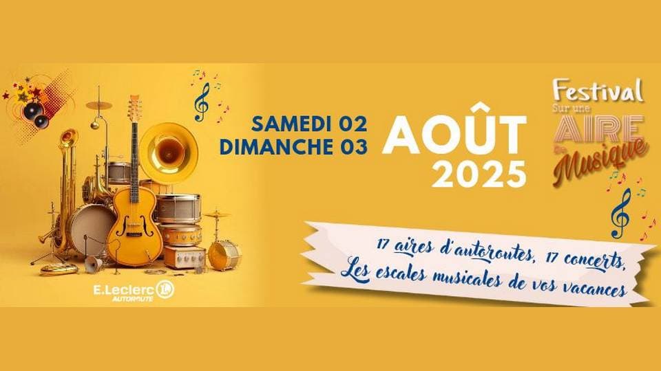 L'événement “Sur une aire de musique” est organisé les samedi 2 et dimanche 3 août 2025. ©DR