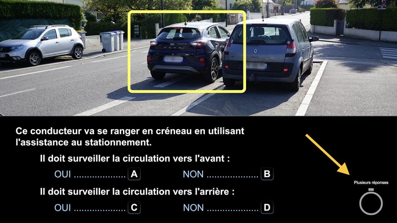 Nouvelle question à l'examen du Code de la route. ©Sécurité Routière