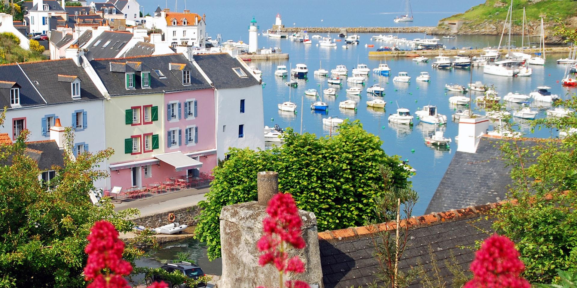 Port de Sauzon à Belle-île-en-mer Morbihan Bretagne