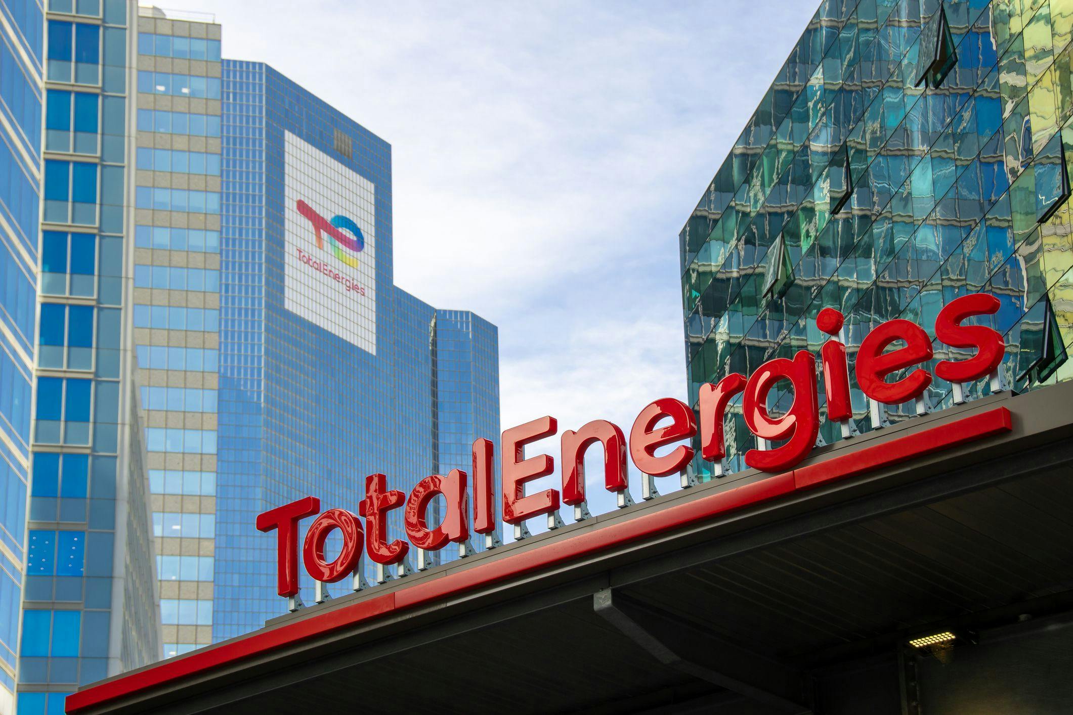 Une station-service TotalEnergies.