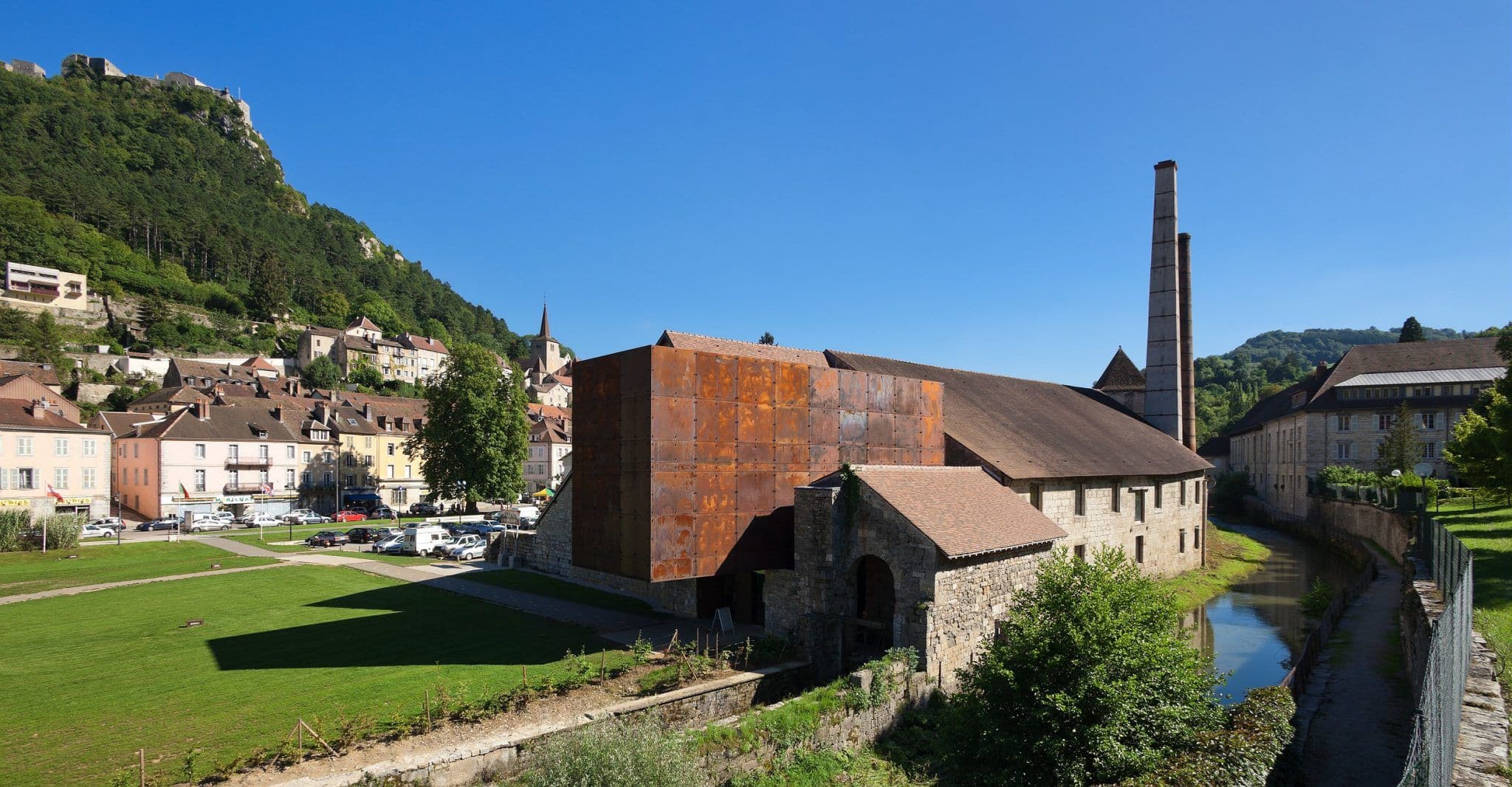 Vue sur la Grande Saline de Salins-les-Bains. ©Stéphane Godin/Jura Tourisme