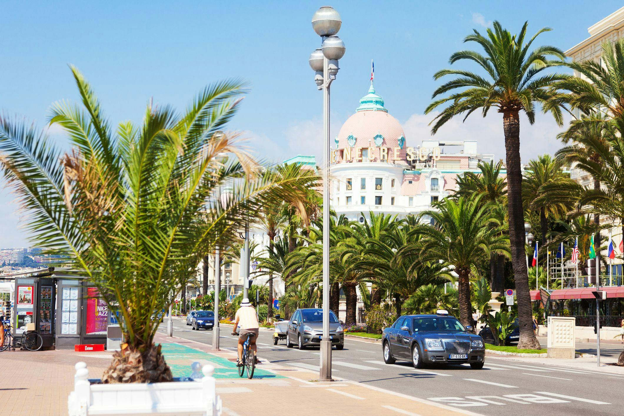La Promenade des anglais à Nice, qui fait partie du périmètre de la ZFE