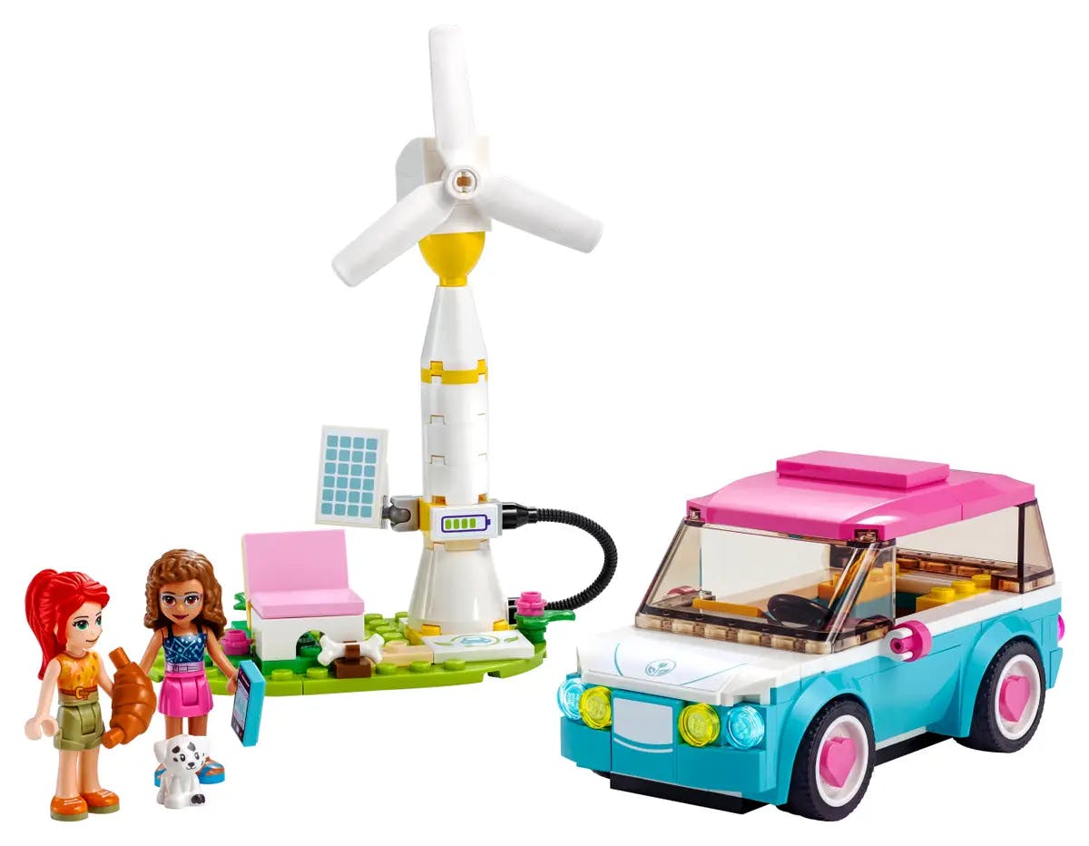 La voiture électrique d'Olivia chez Lego. © Lego