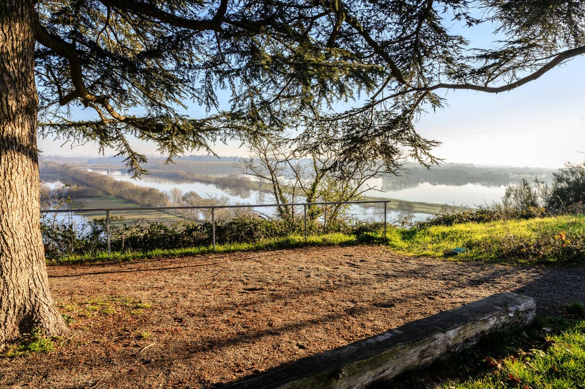 Belvédère de la Piverdiere pendant l'hiver à Bouchemaine ©D. Mouraud - Destination Angers