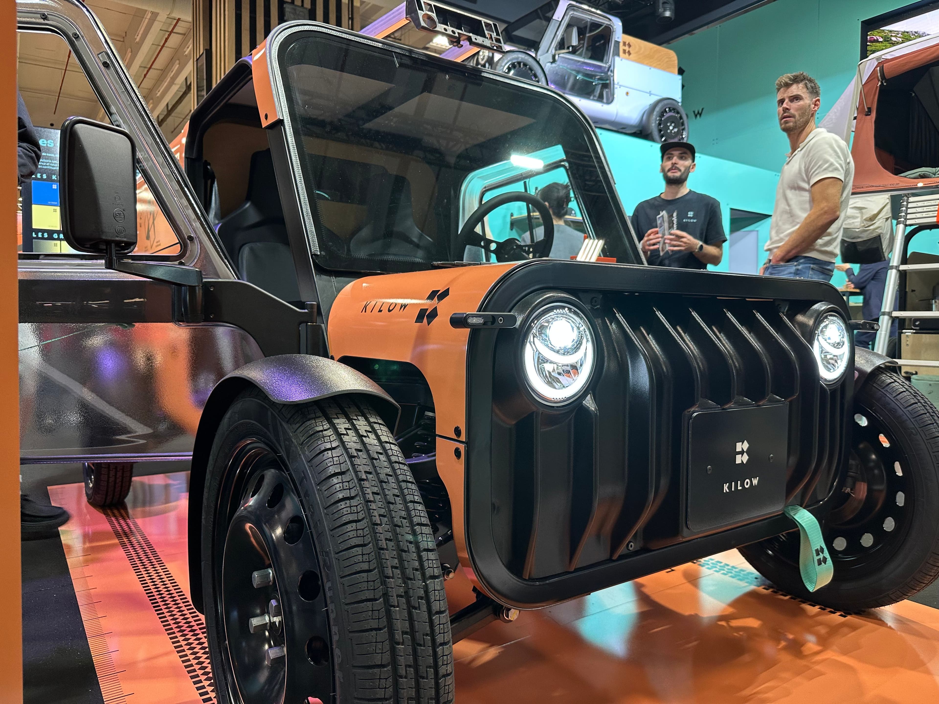 La voiturette La Bagnole de Kilow exposée sur le Mondial de l'auto 2026